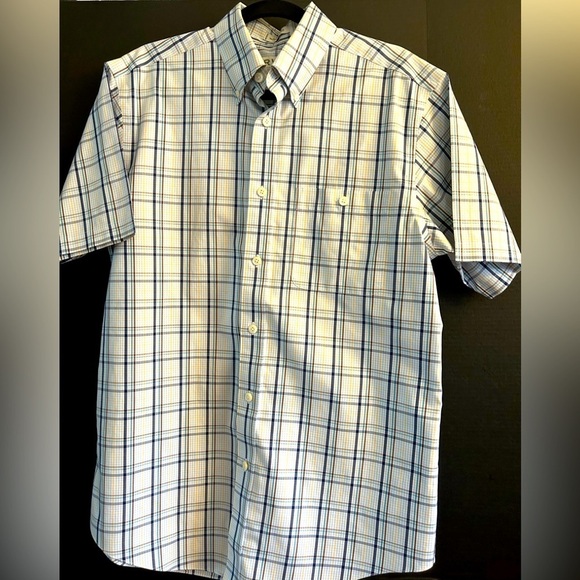 ORVIS Sporting Traditions plaid short sleeve button down collar shirt Sz-M B15 - Picture 1 of 10